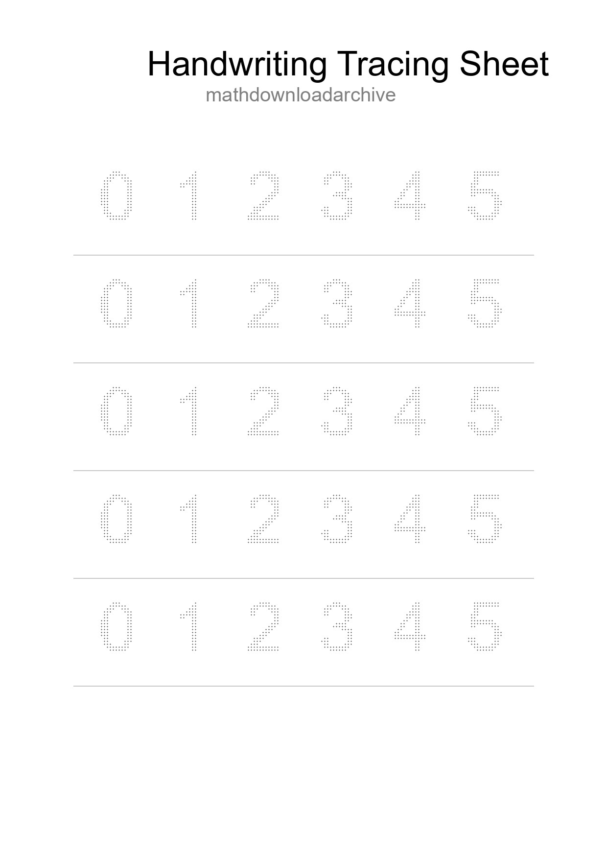 Printable Tracing Worksheet For Kids - Part 120